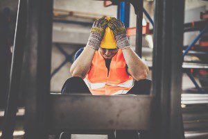 worker with mental injury