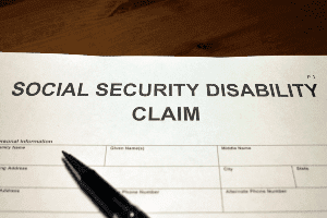 Social Security disability form
