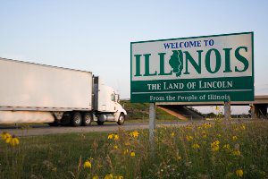 welcome to illinois sign