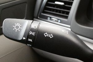 turn signal switch inside car